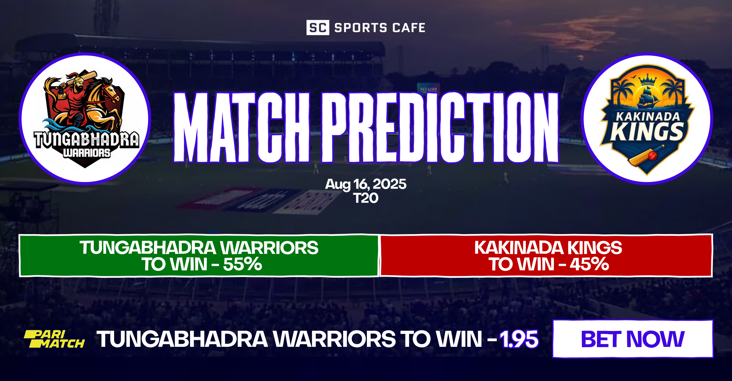 Tungabhadra Warriors vs Kakinada Kings